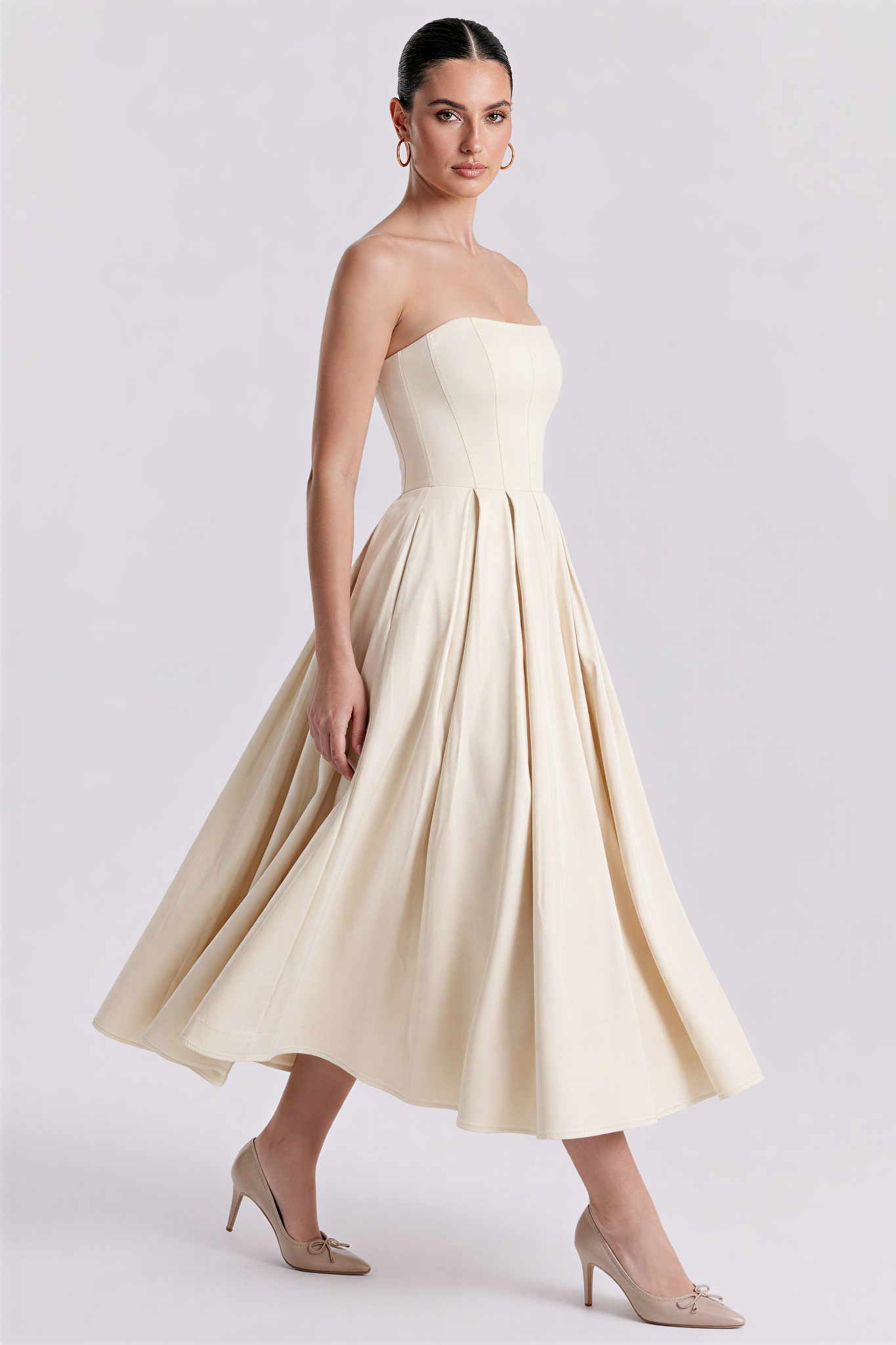 Vestido Bustier Celeste
