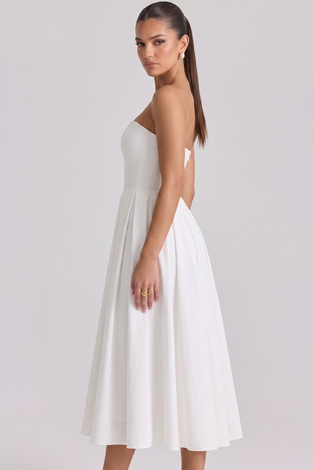Vestido Bustier Celeste