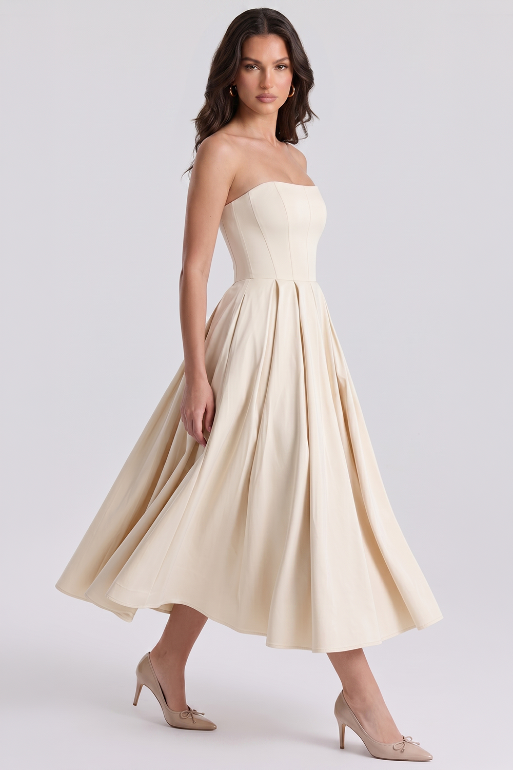 Vestido Bustier Celeste