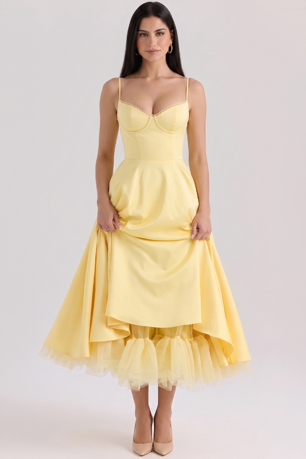 Vestido Midi Cloe - Dupla Camada.