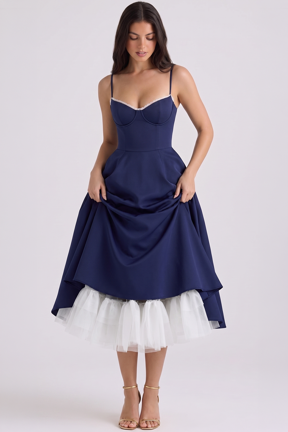 Vestido Midi Cloe - Dupla Camada.