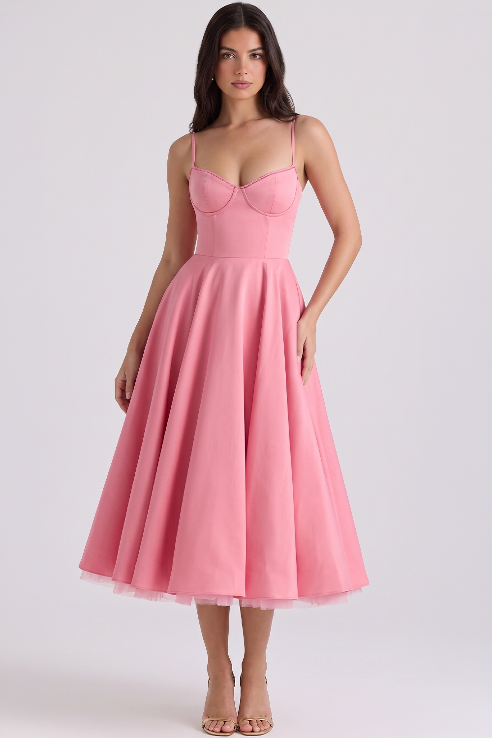 Vestido Midi Cloe - Dupla Camada.