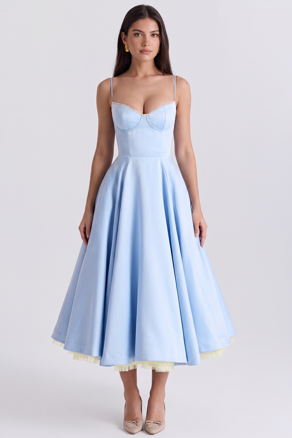 Vestido Midi Cloe - Dupla Camada.
