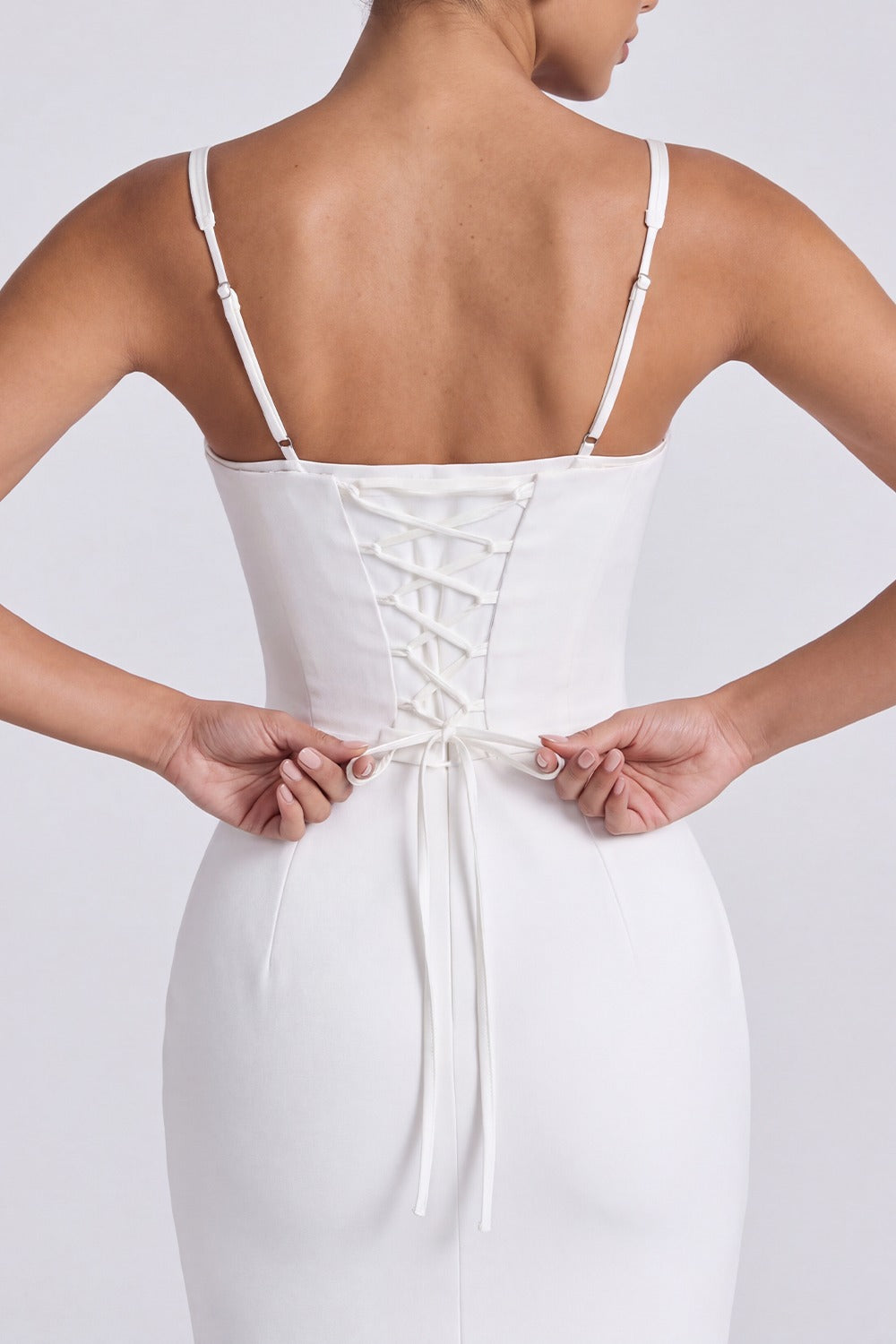 Vestido Longo Bustier Solène - Branco