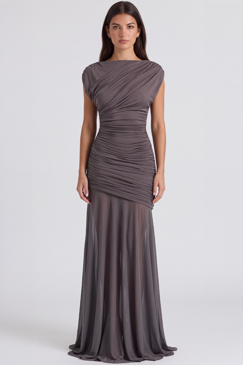 Vestido Longo Drapeado Aurélie