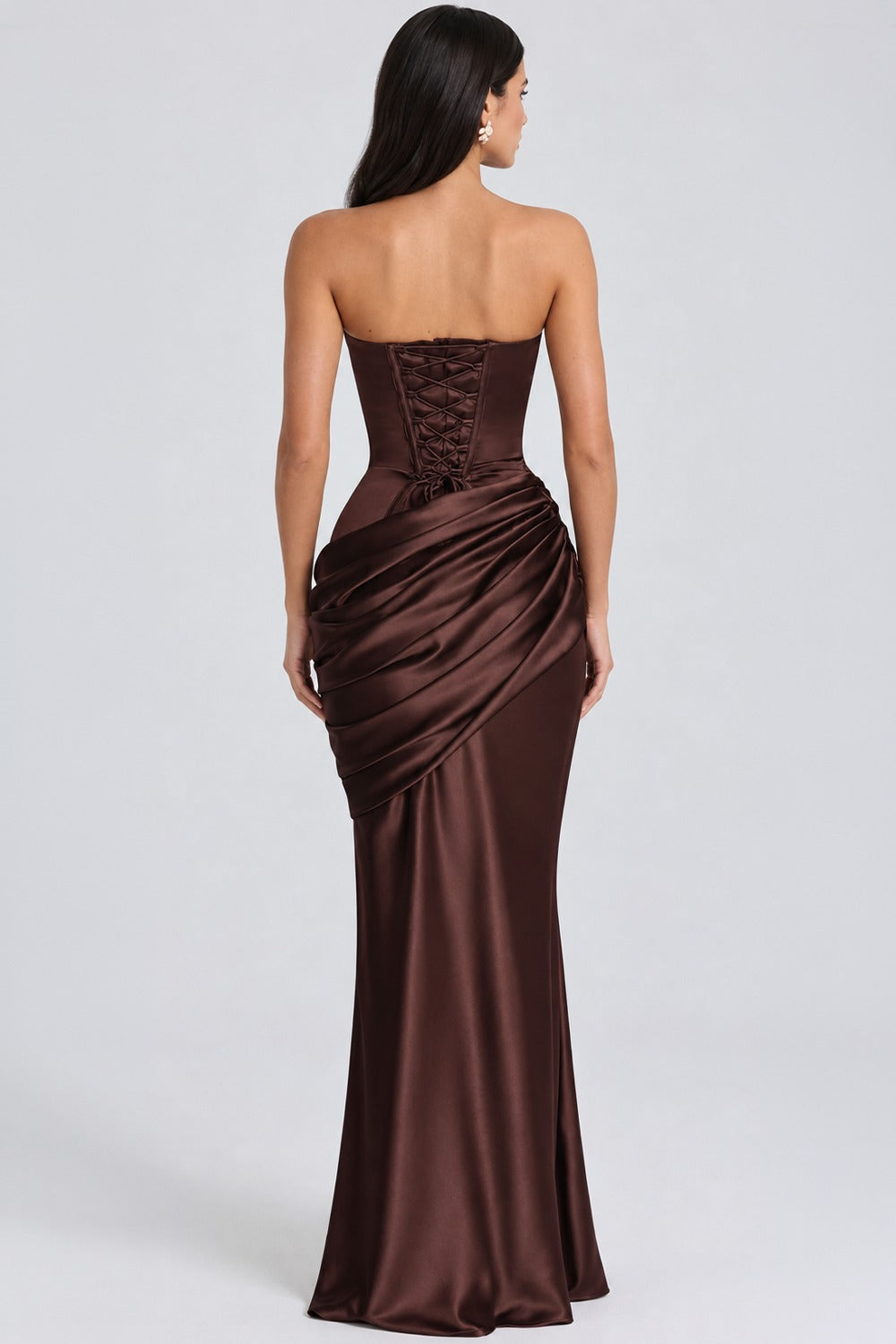 Vestido Longo Modelador Coralie - Marrom