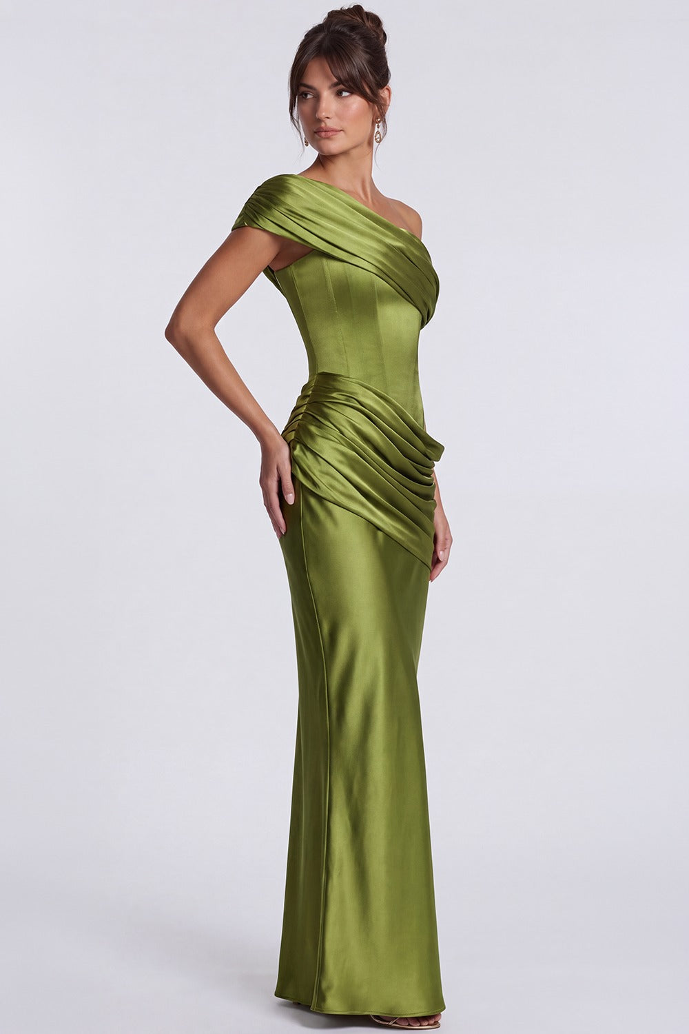 Vestido Longo Modelador Coralie - Verde Oliva