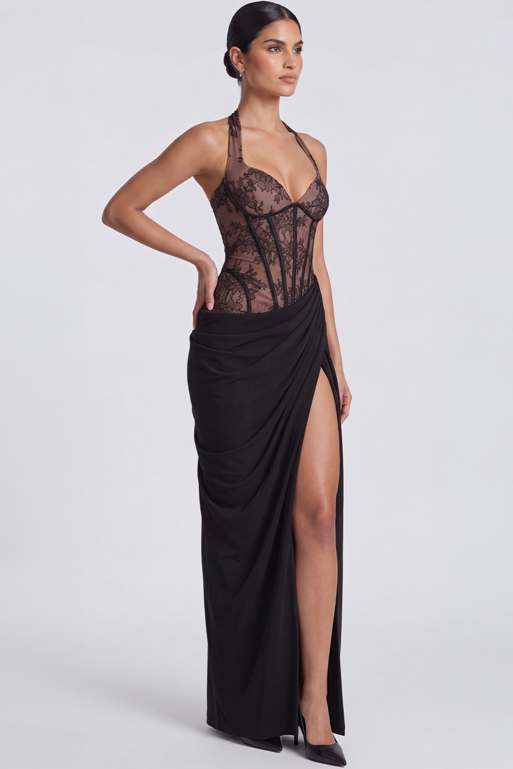 Vestido Longo Modelador Delphine - Preto