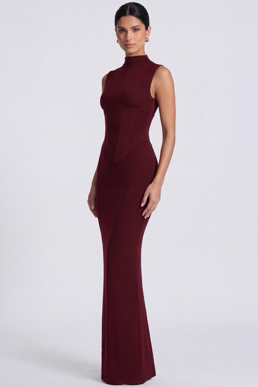 Vestido Longo Modelador Simone - Marsala