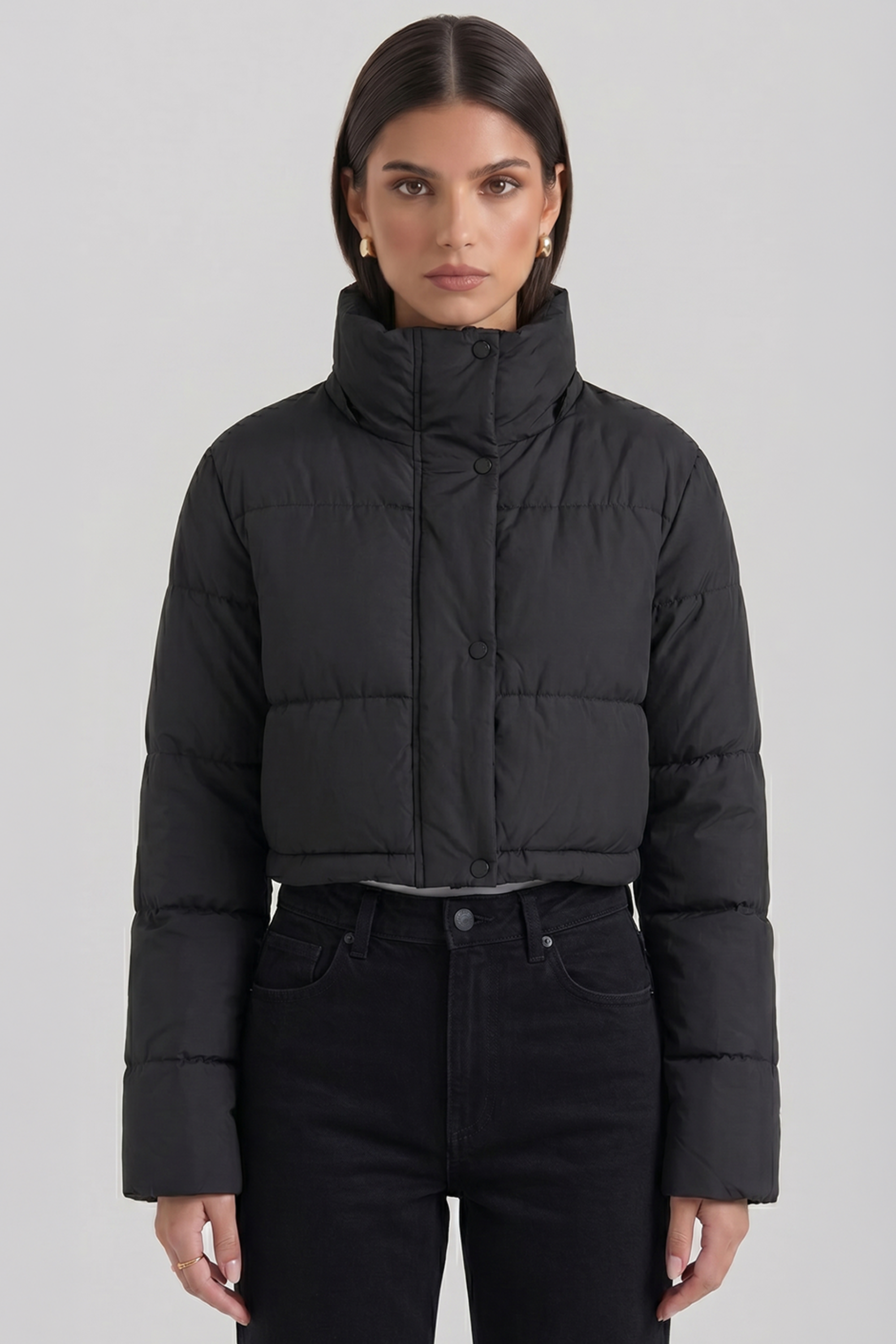 Jaqueta Puffer Cropped