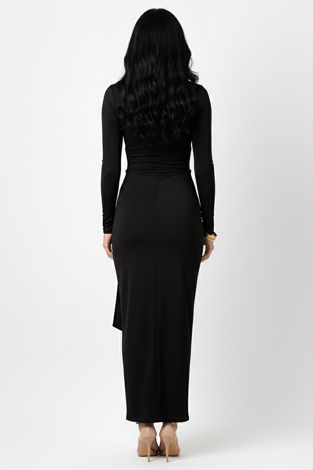 Vestido Longo Melina Gola Alta