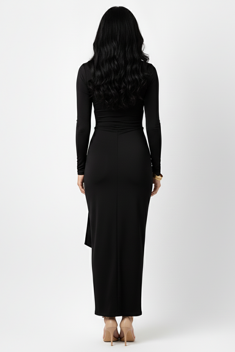 Vestido Longo Melina Gola Alta