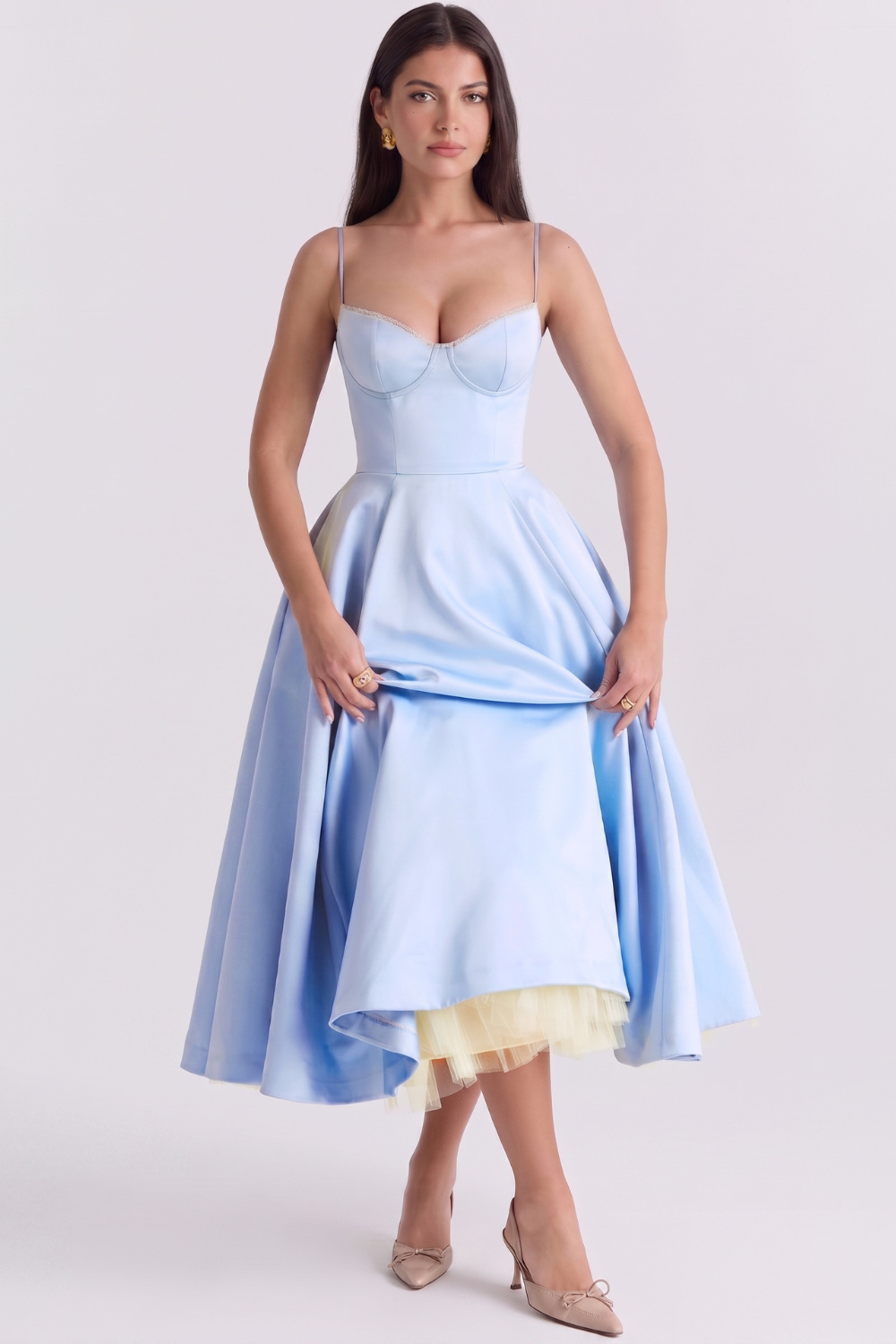 Vestido Midi Cloe - Dupla Camada.