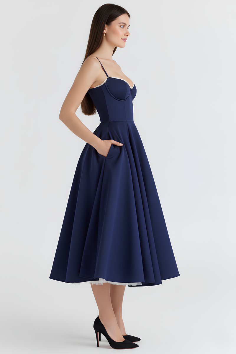 Vestido Midi Cloe - Dupla Camada.