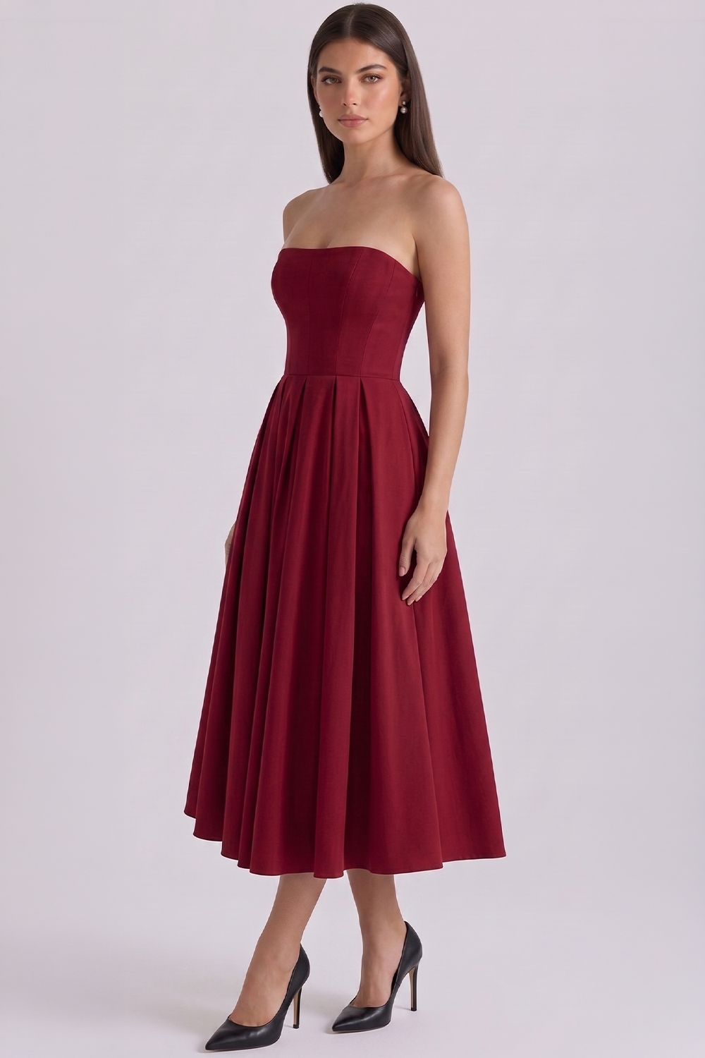 Vestido Bustier Celeste