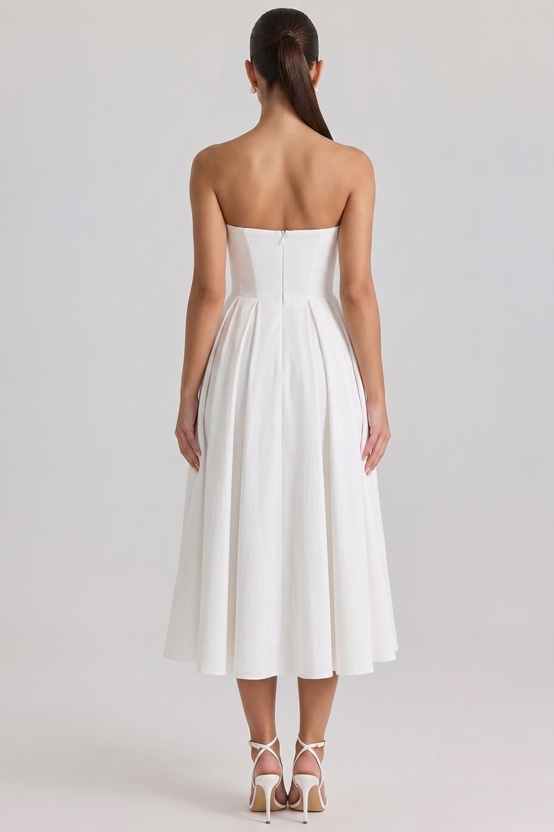 Vestido Bustier Celeste