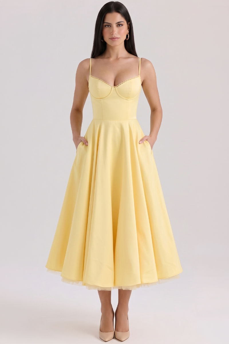 Vestido Midi Cloe - Dupla Camada.