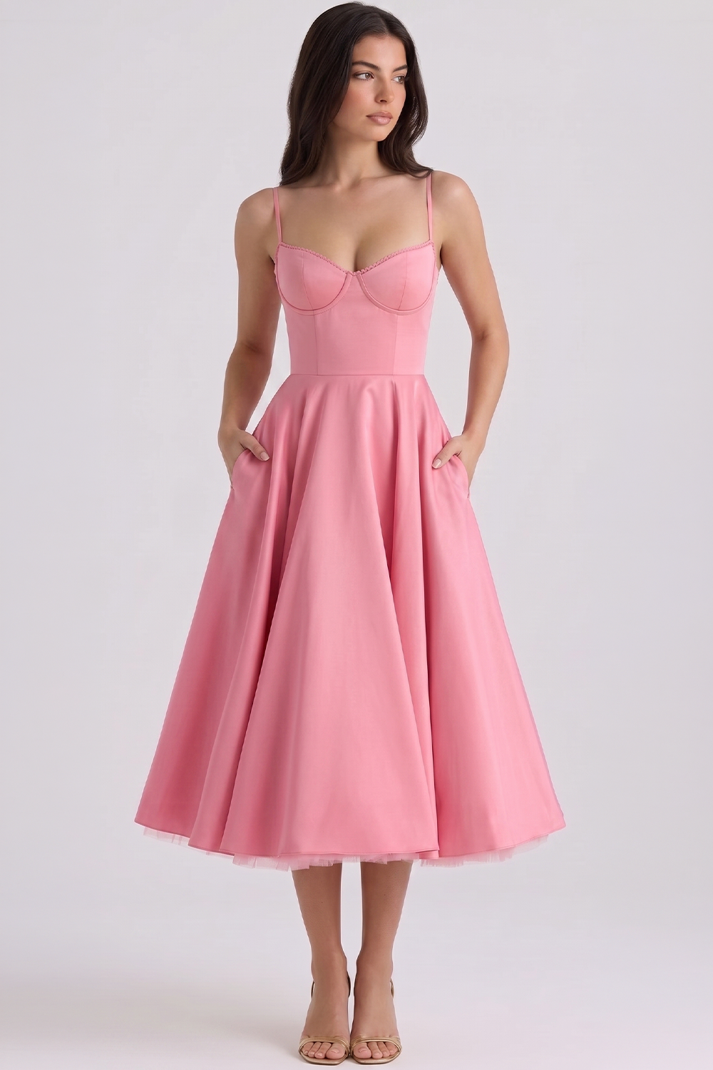 Vestido Midi Cloe - Dupla Camada.
