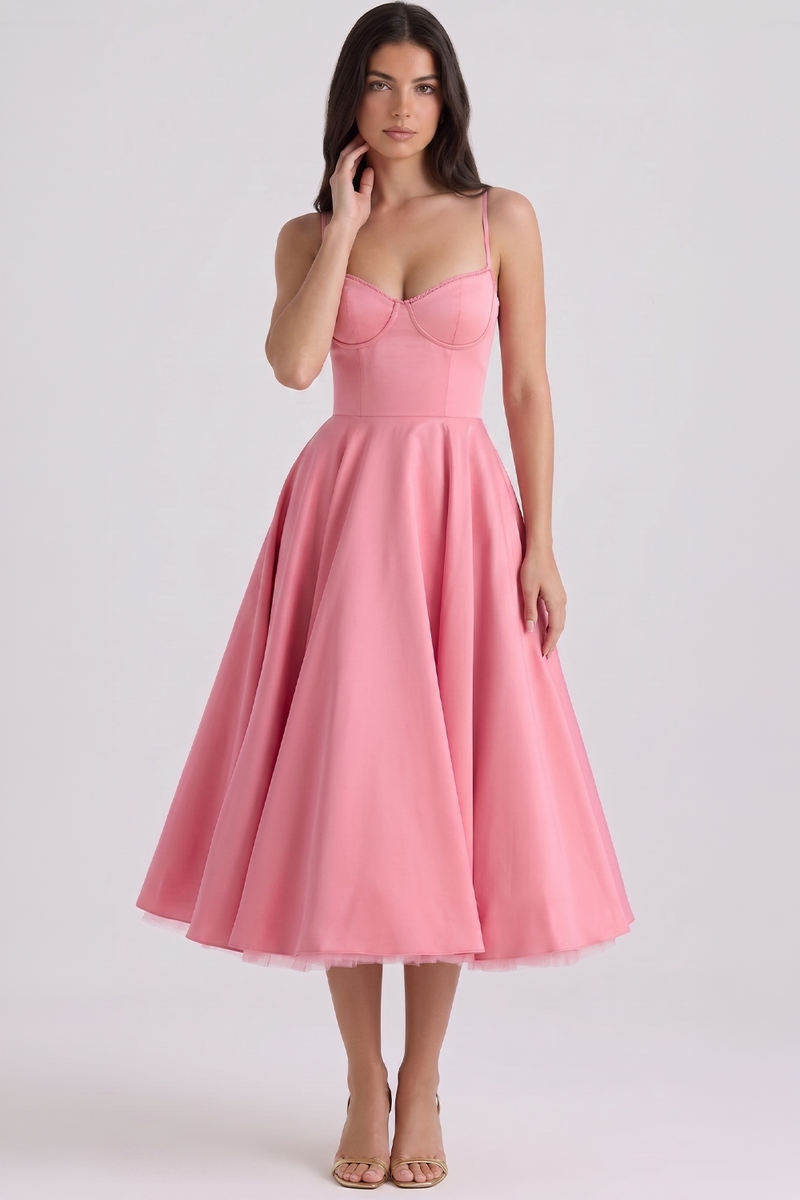 Vestido Midi Cloe - Dupla Camada.