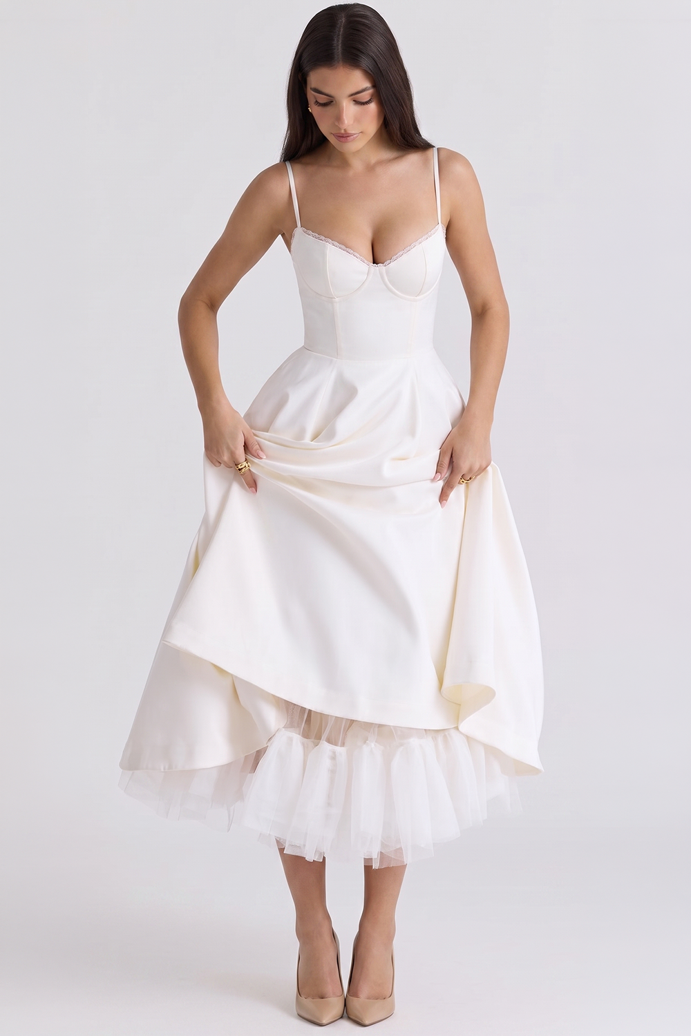 Vestido Midi Cloe - Dupla Camada.