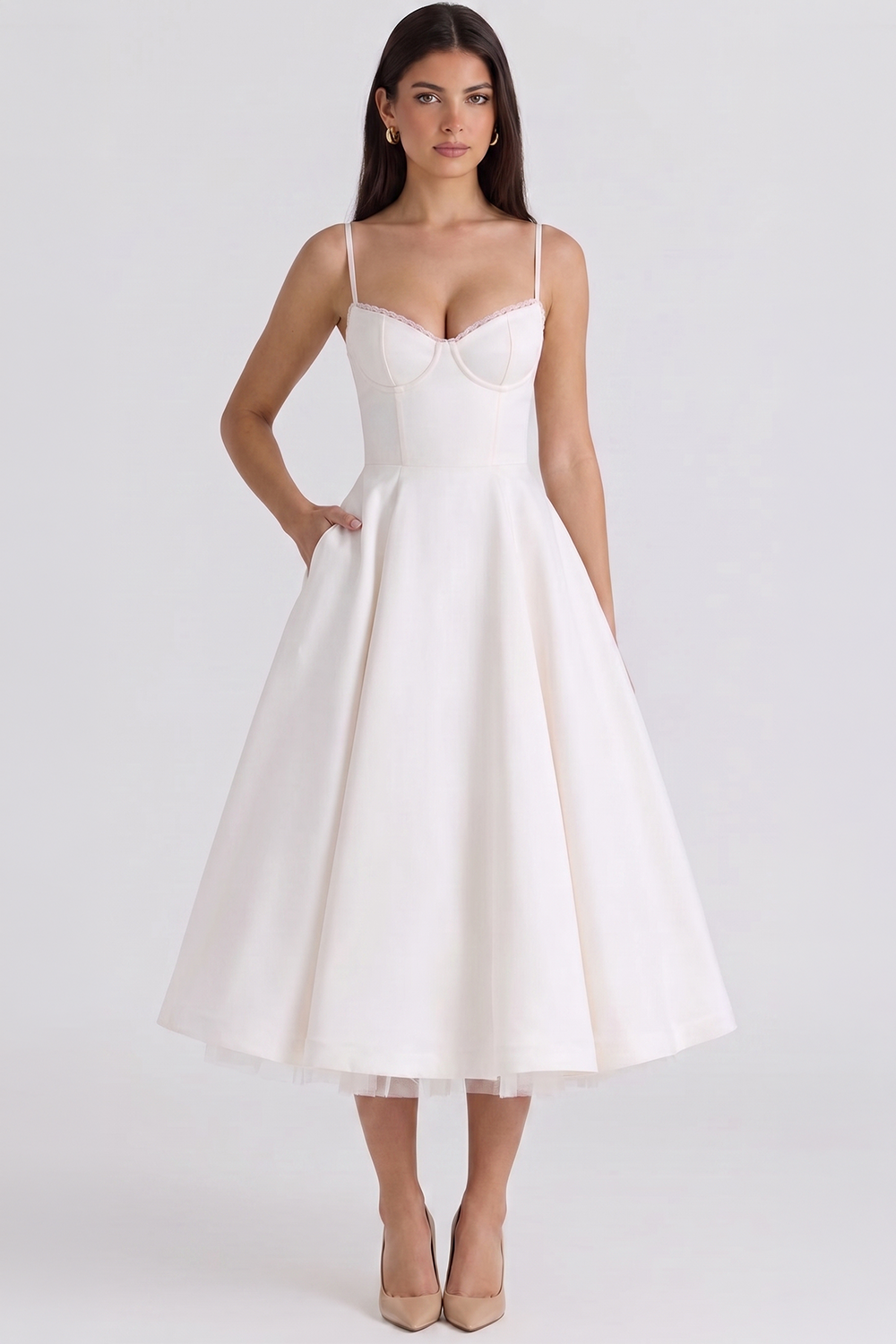 Vestido Midi Cloe - Dupla Camada.