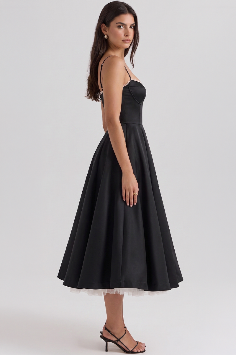 Vestido Midi Cloe - Dupla Camada.