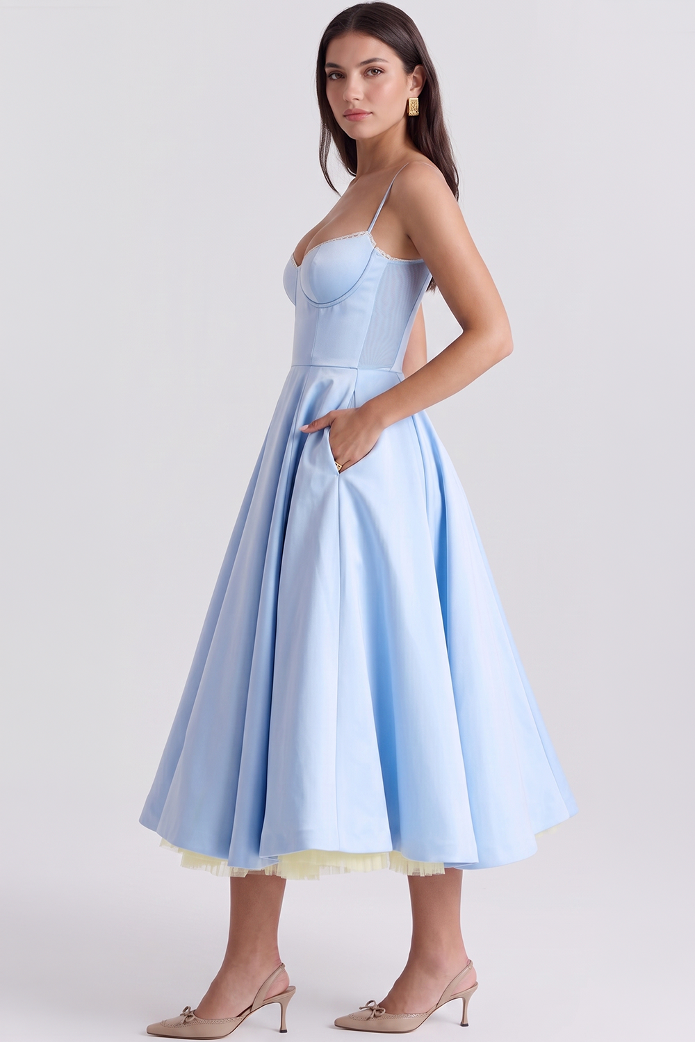 Vestido Midi Cloe - Dupla Camada.