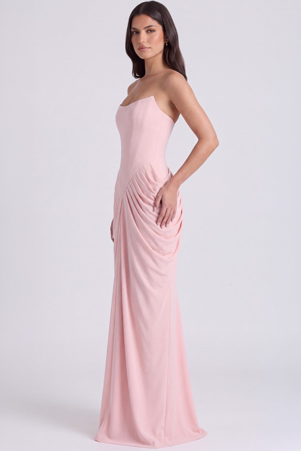 Vestido Bustier Longo Roberta - Rosa