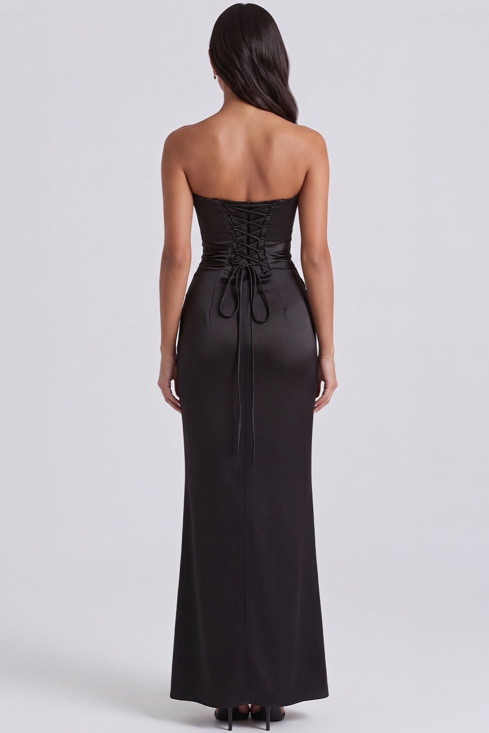 Vestido Longo Bustier Clémence - Preto