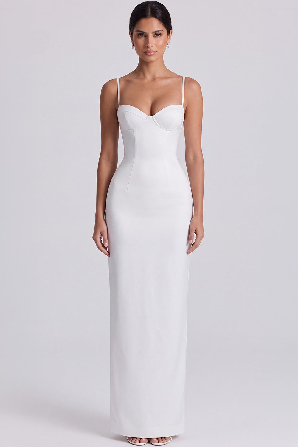 Vestido Longo Bustier Solène - Branco