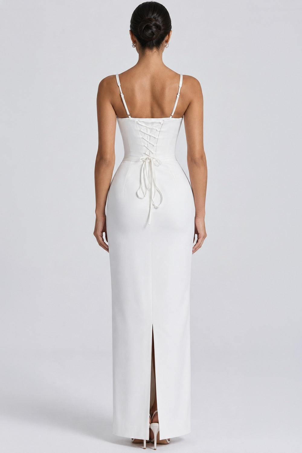 Vestido Longo Bustier Solène - Branco