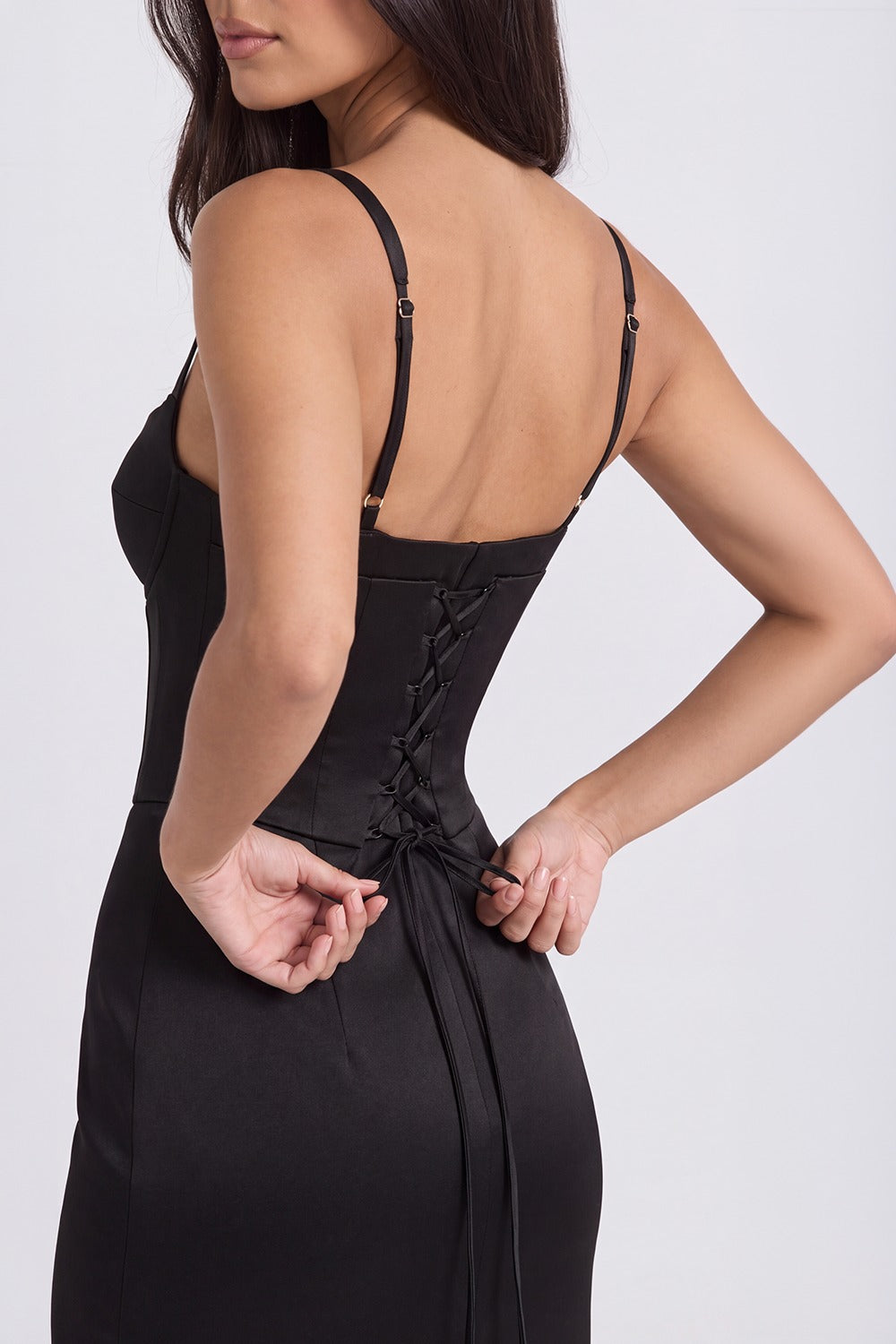Vestido Longo Bustier Solène - Preto