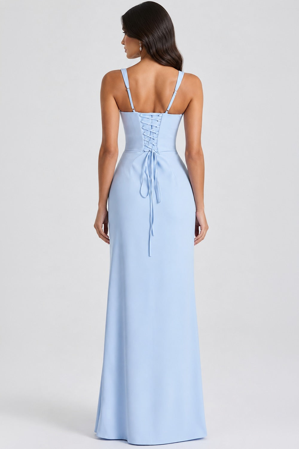Vestido Longo Modelador Bérénice - Azul Claro