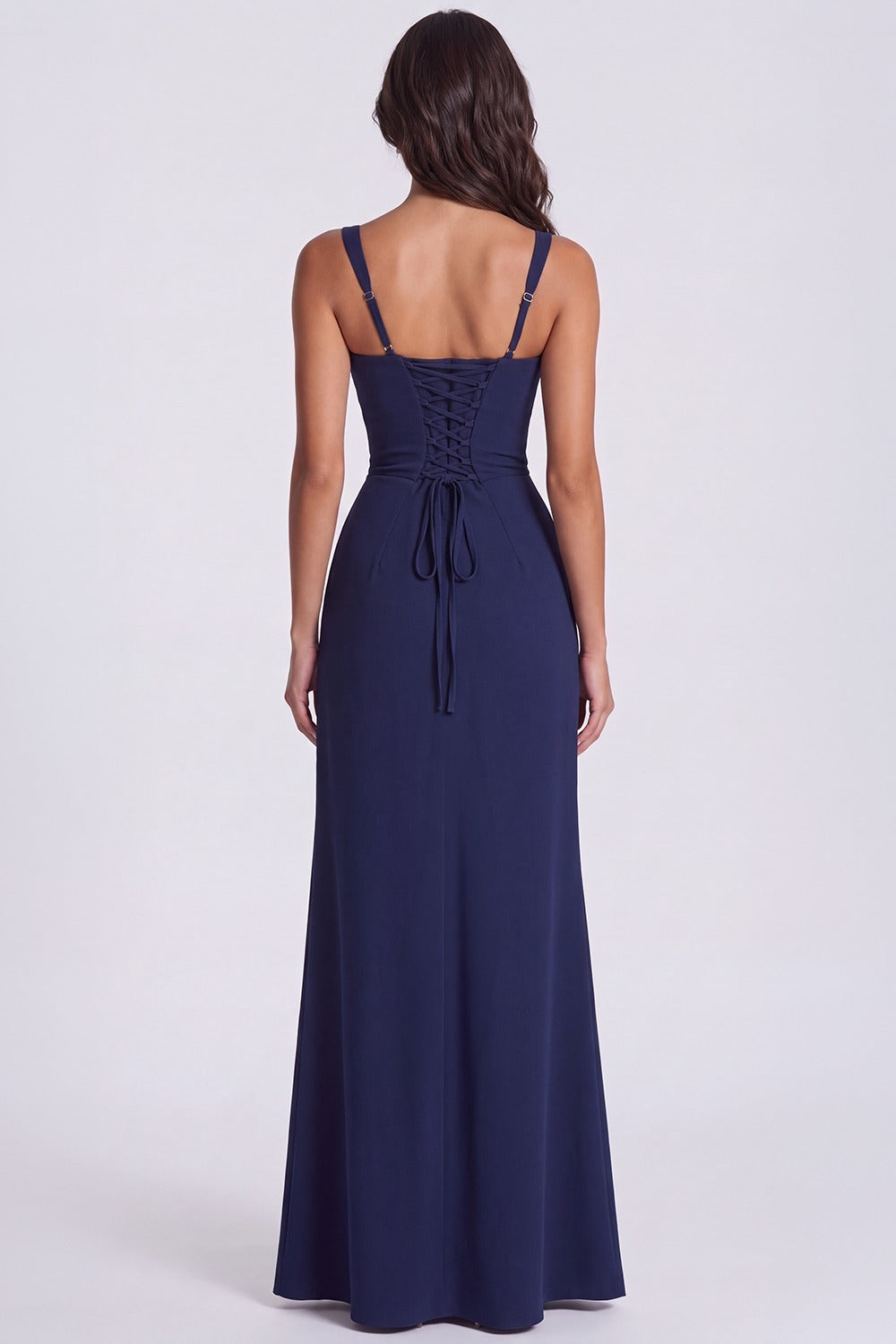 Vestido Longo Modelador Bérénice - Azul Marinho