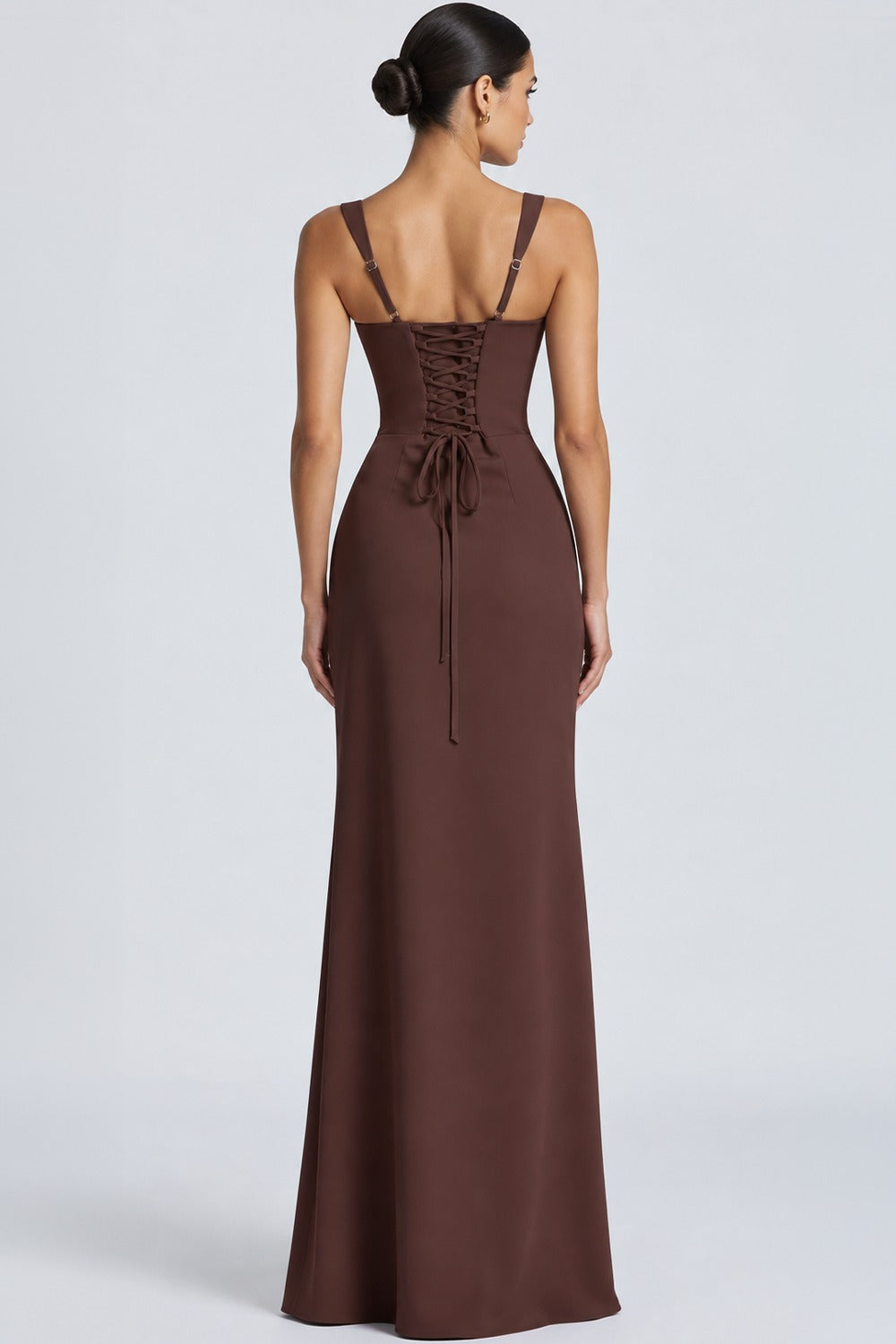 Vestido Longo Modelador Bérénice - Marrom