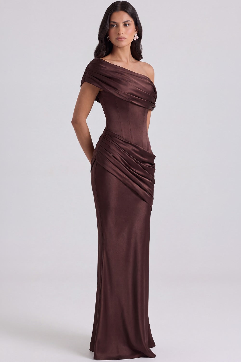 Vestido Longo Modelador Coralie - Marrom