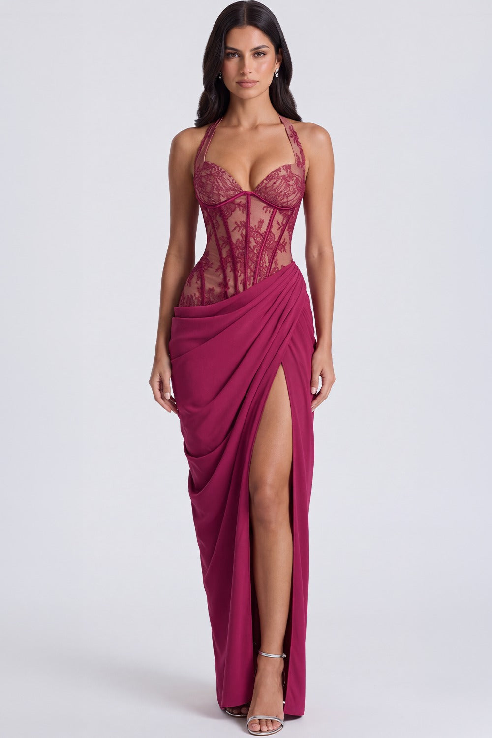 Vestido Longo Modelador Delphine - Magenta