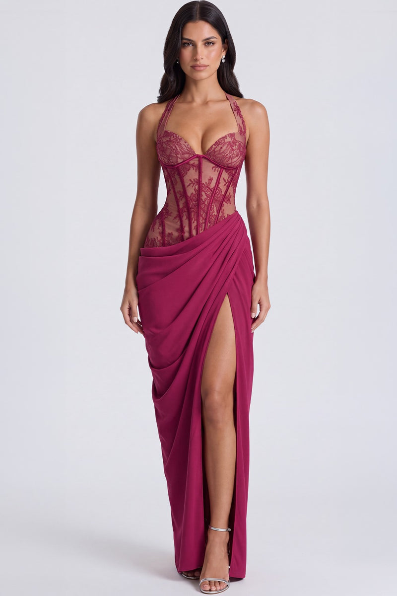 Vestido Longo Modelador Delphine - Magenta