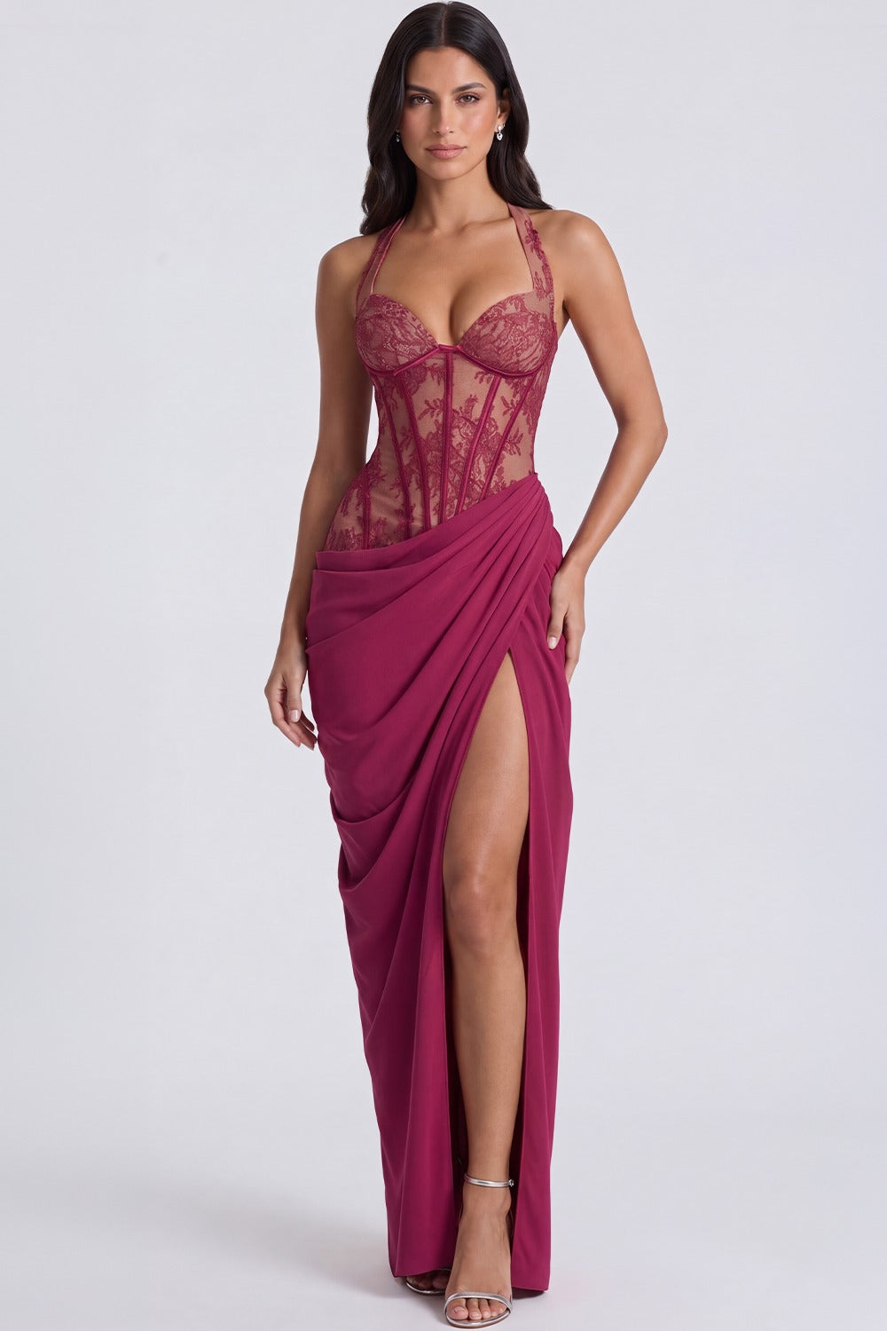 Vestido Longo Modelador Delphine - Magenta