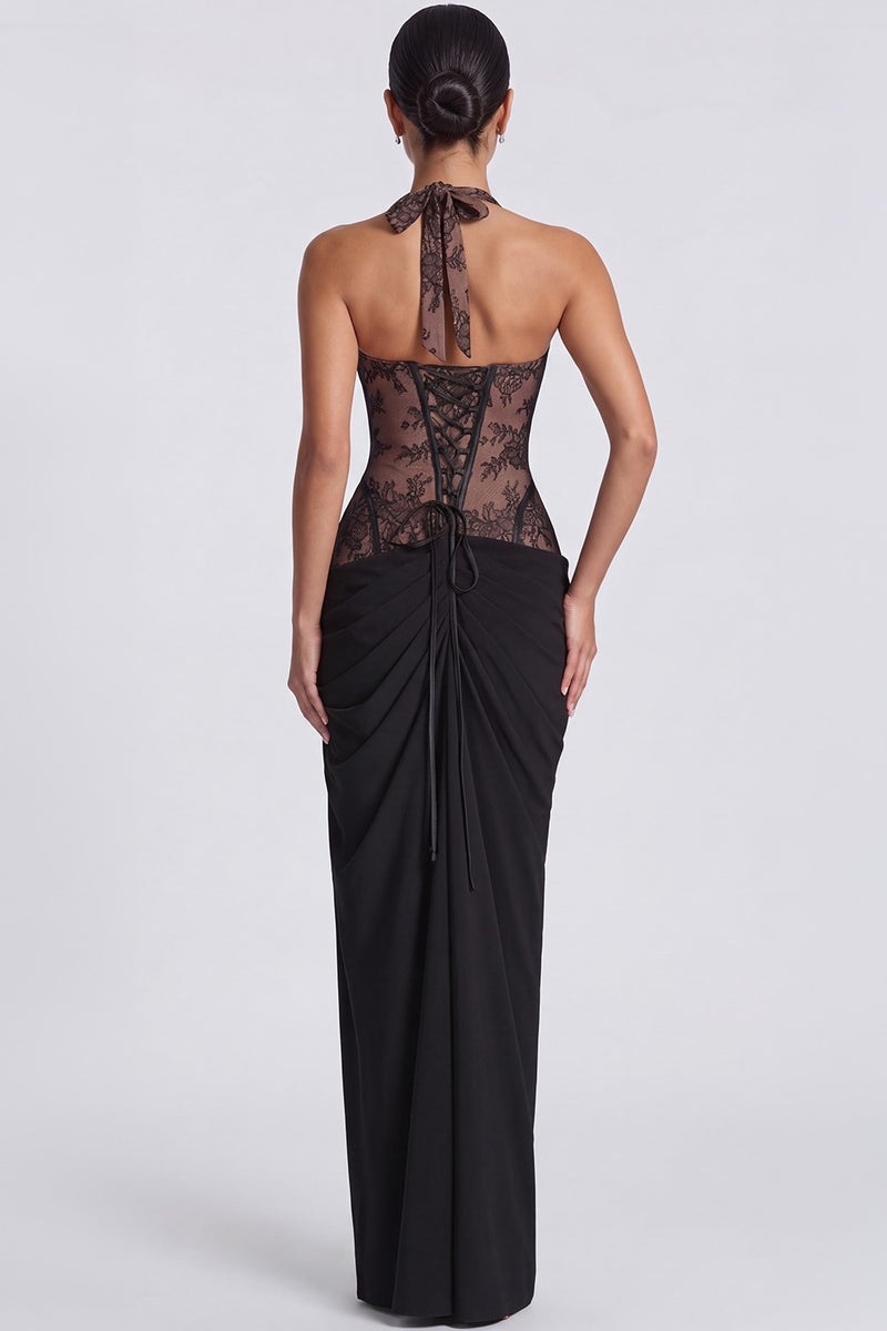 Vestido Longo Modelador Delphine - Preto
