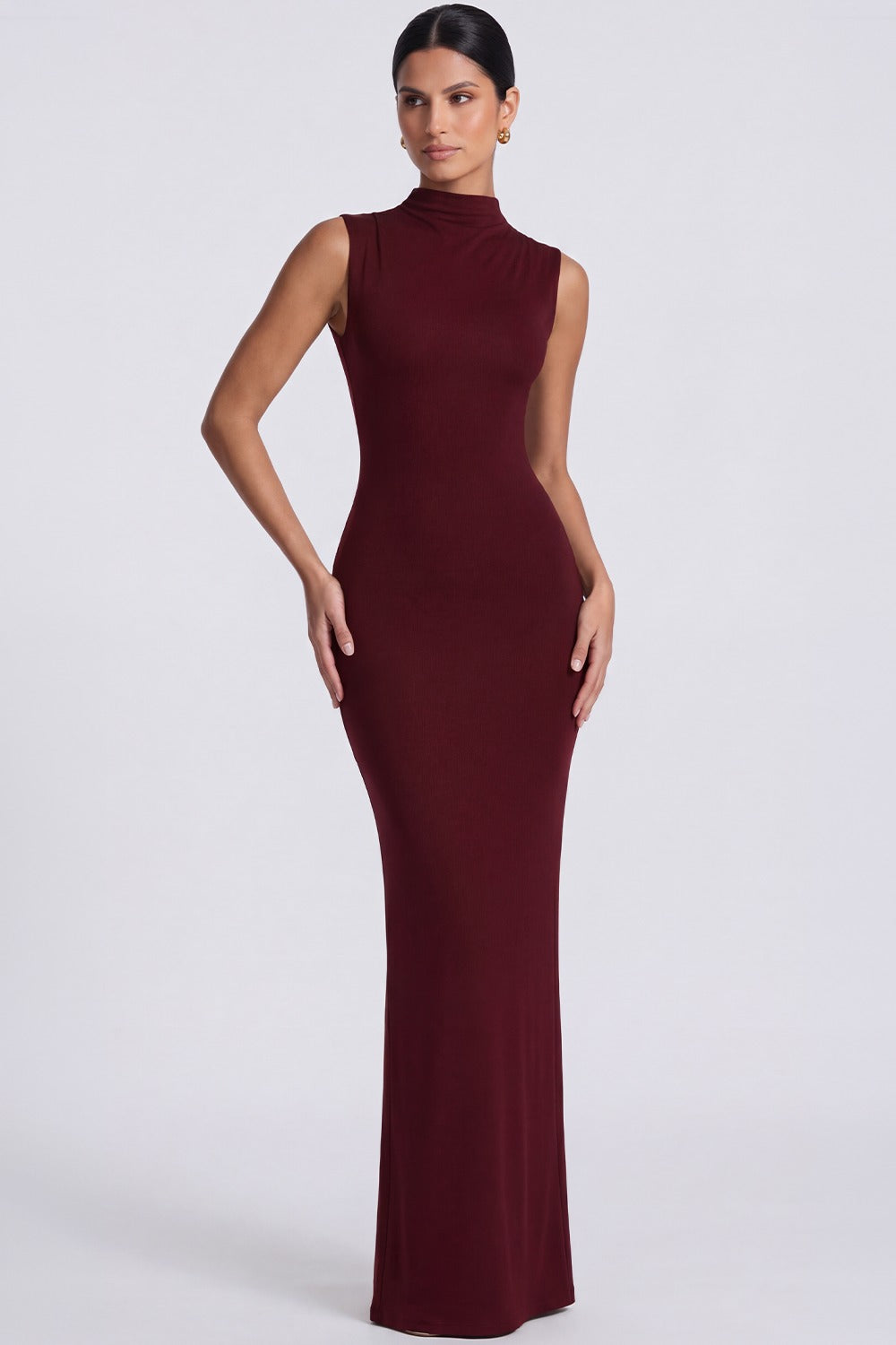 Vestido Longo Modelador Simone - Marsala