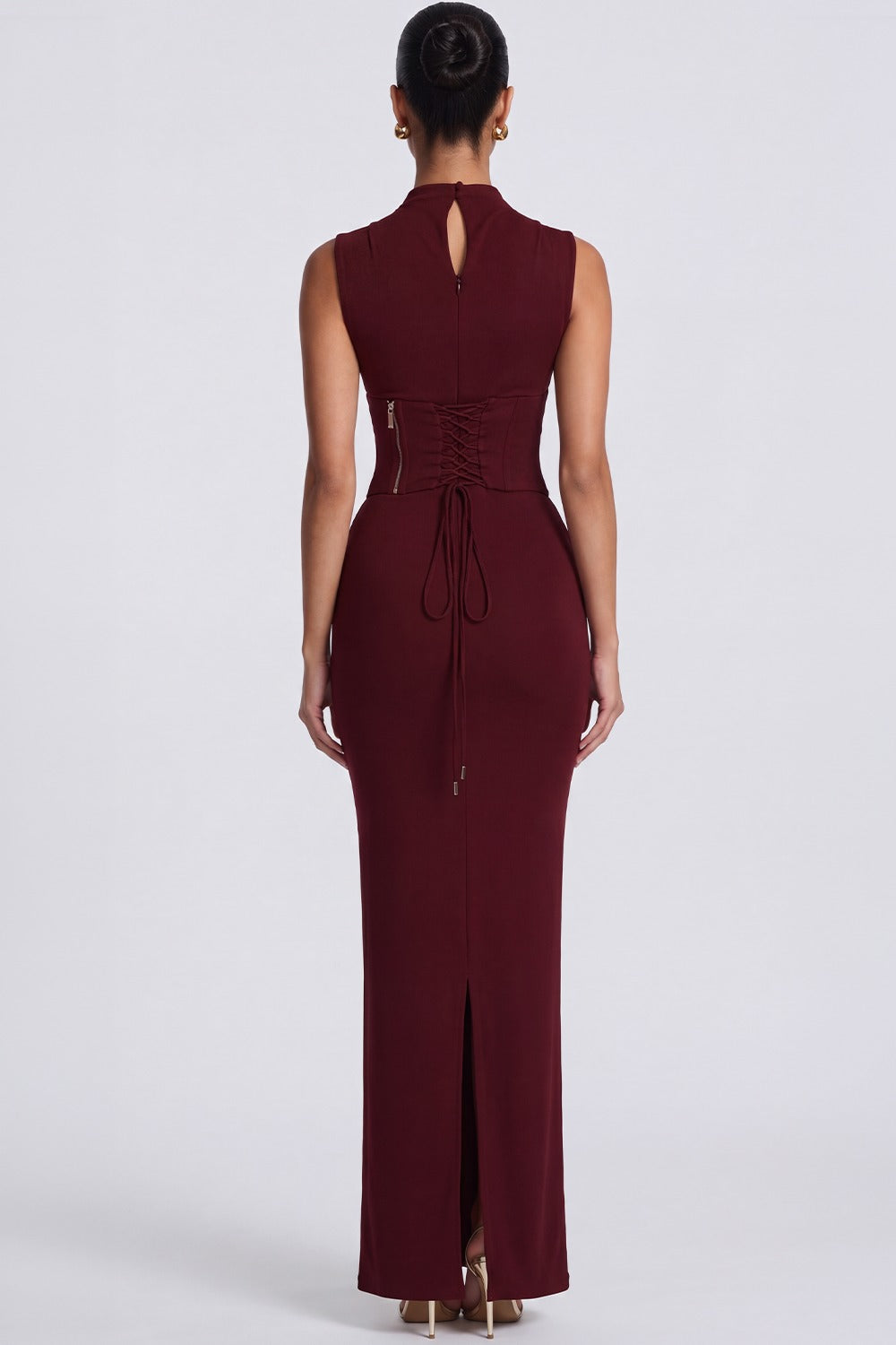 Vestido Longo Modelador Simone - Marsala