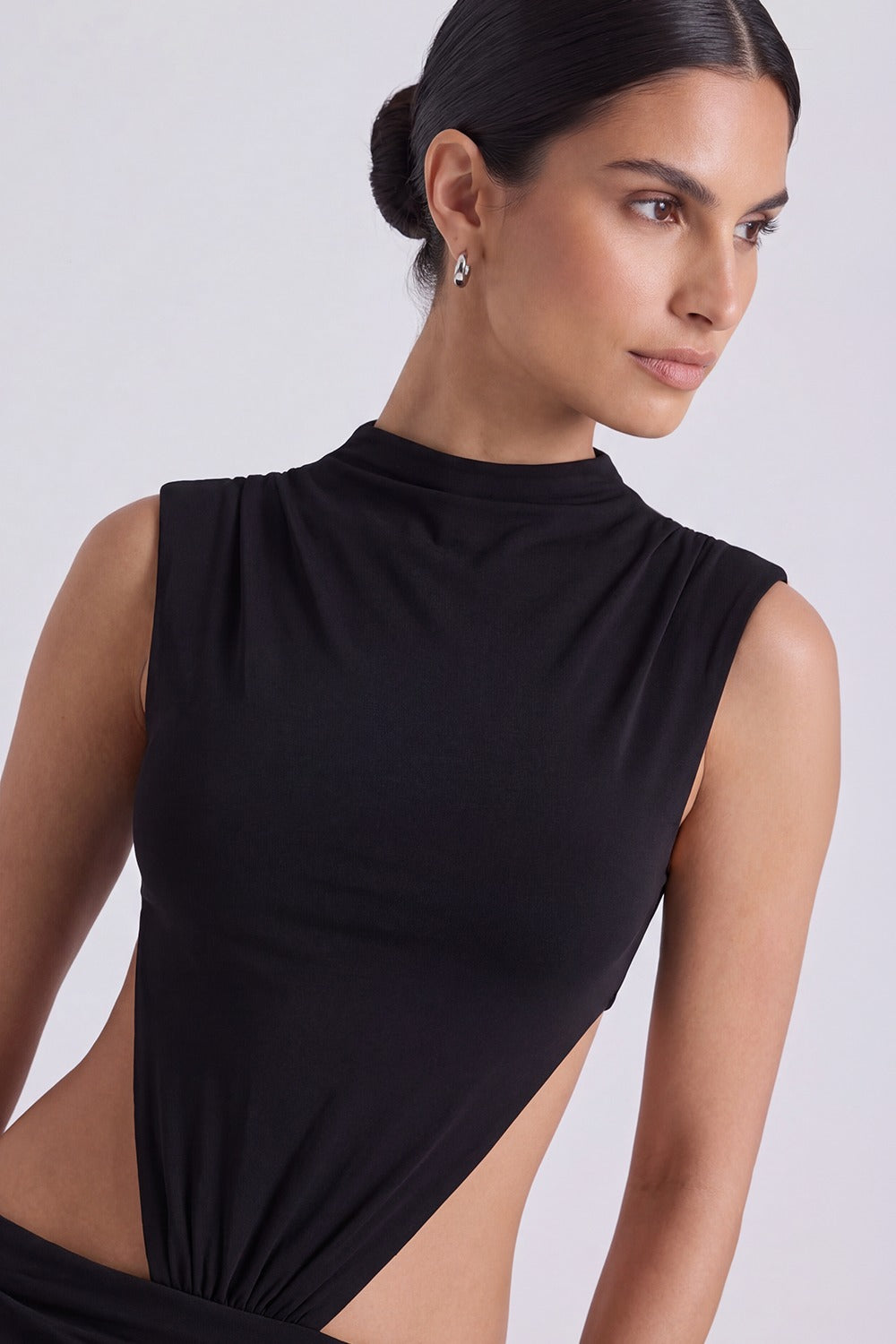 Vestido Longo Vazado Chantal - Preto