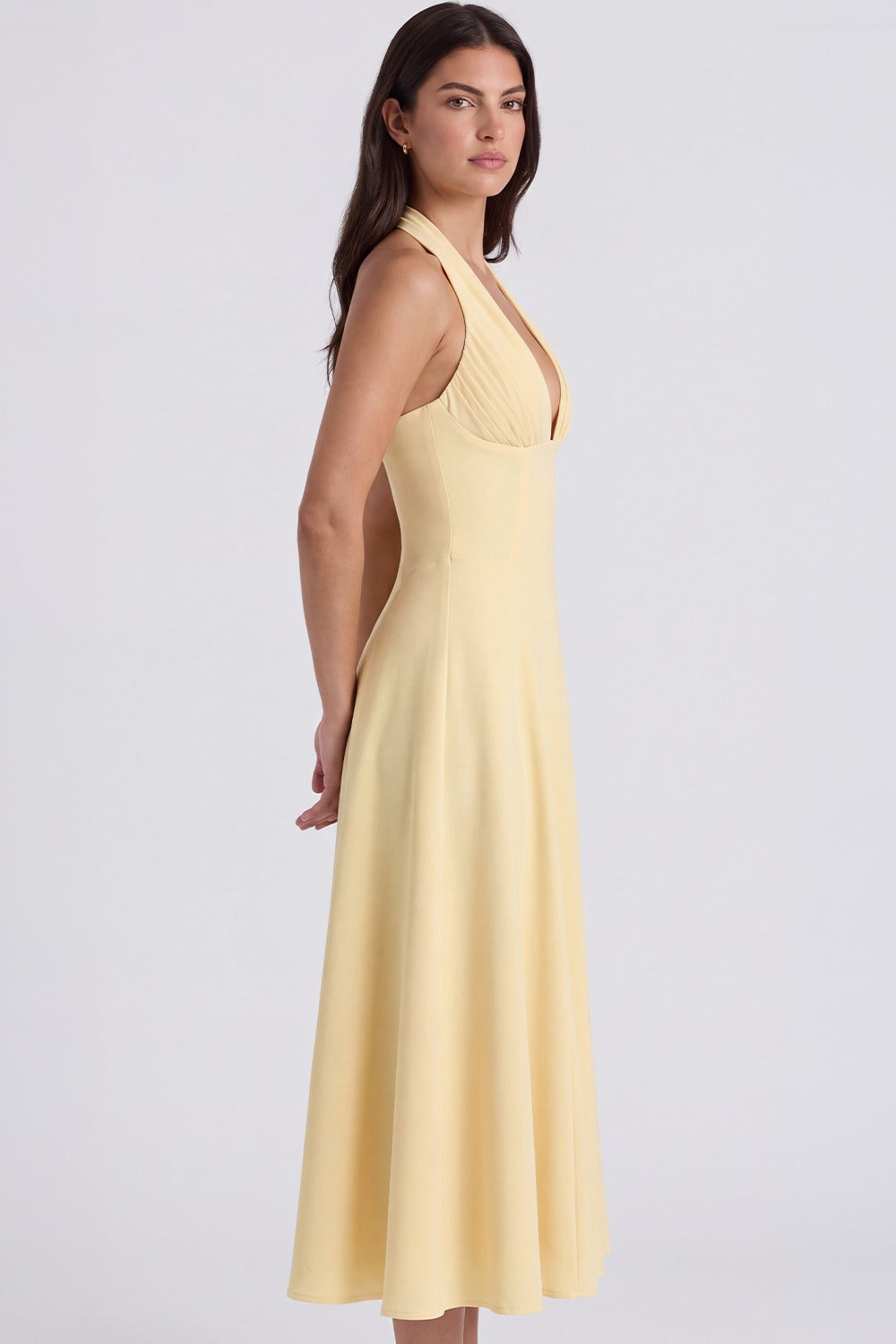 Vestido Midi Estelle - Amarelo