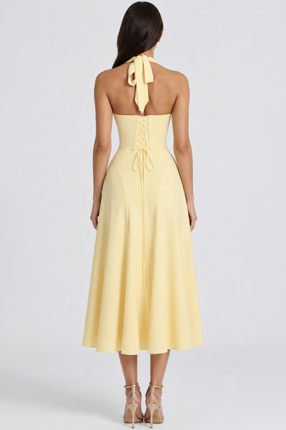 Vestido Midi Estelle - Amarelo