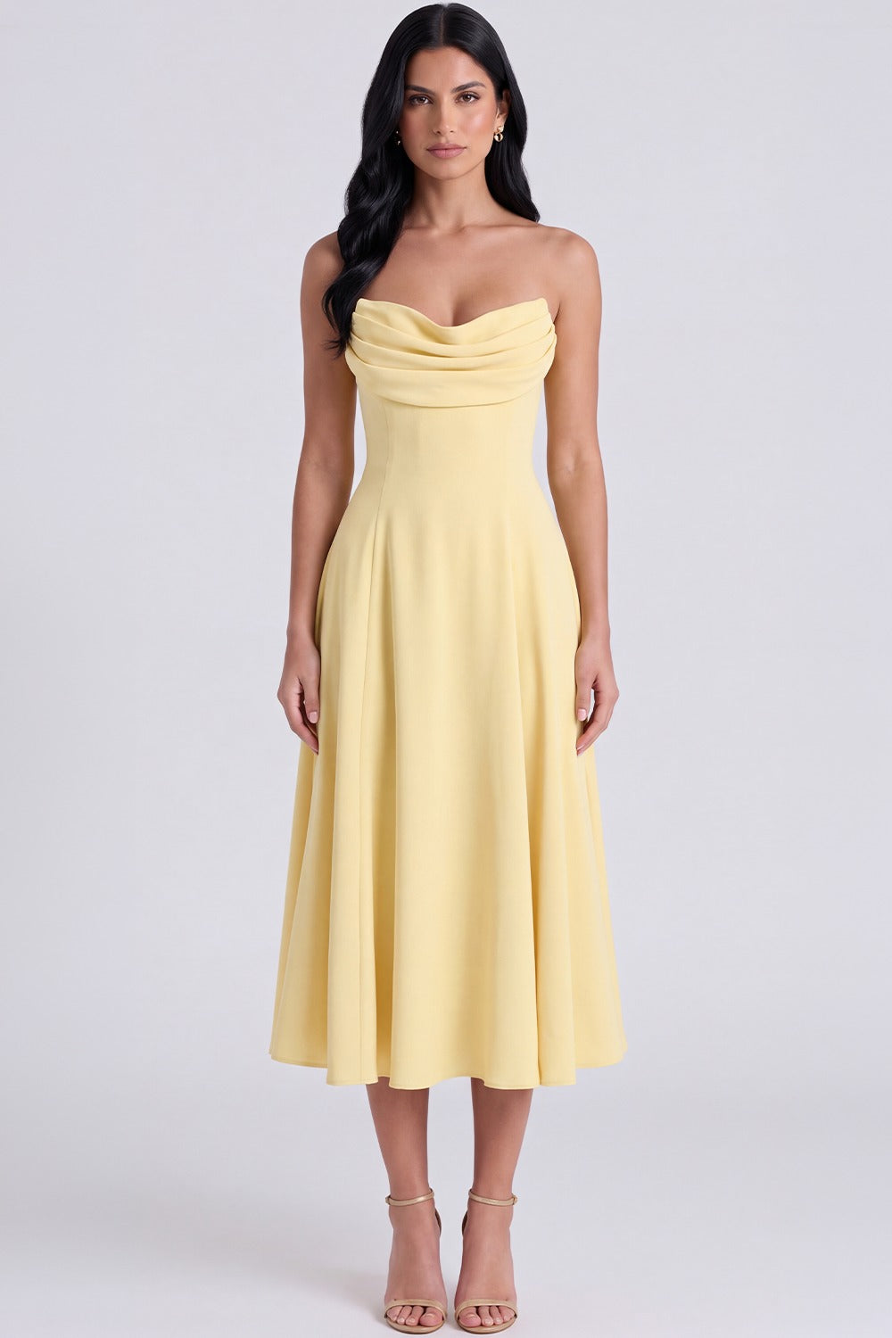 Vestido Midi Maíra - Amarelo