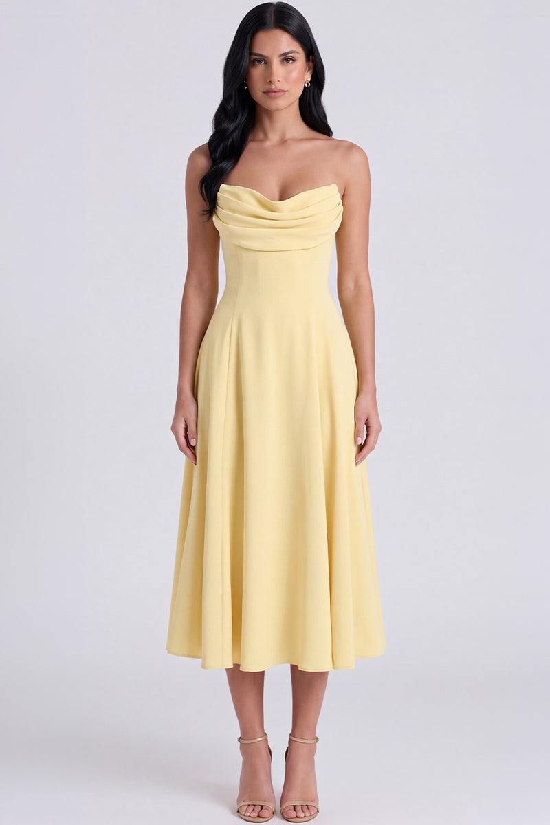 Vestido Midi Maíra - Amarelo