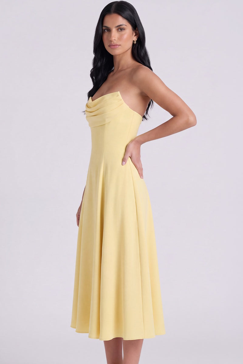 Vestido Midi Maíra - Amarelo