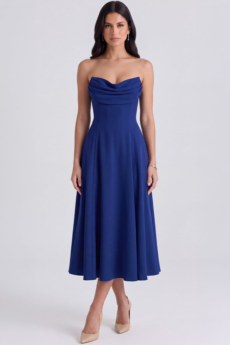 Vestido Midi Maíra - Azul