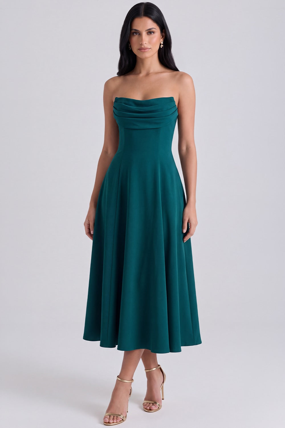 Vestido Midi Maíra - Verde Esmeralda